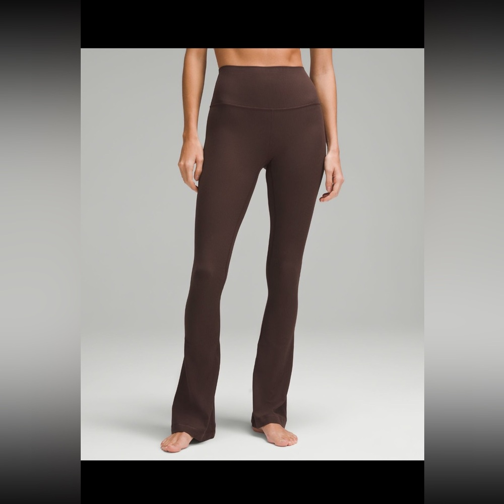 Espresso mini flare lululemon align